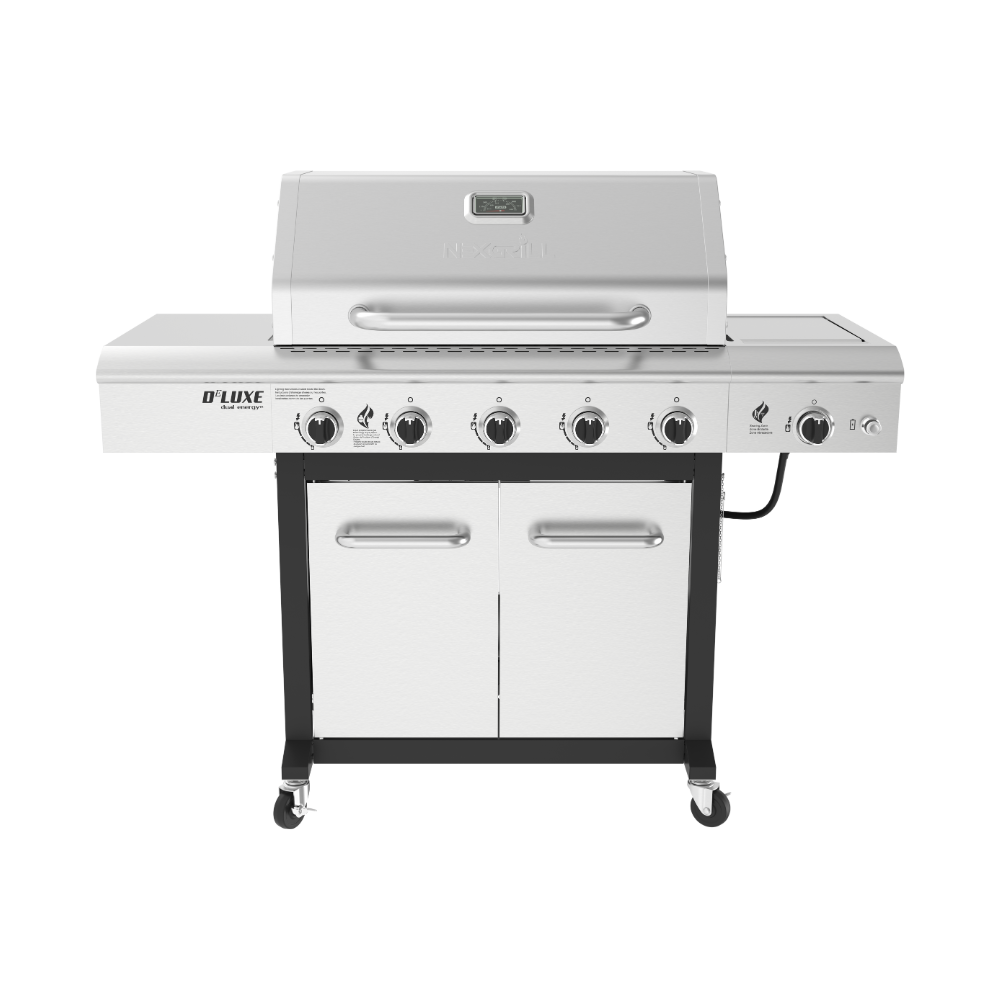 5-Burner Gas Grill with Searing Side Burner