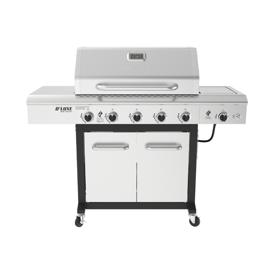 5-Burner Gas Grill with Searing Side Burner