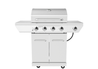 4-Burner Gas Grill with Side Burner