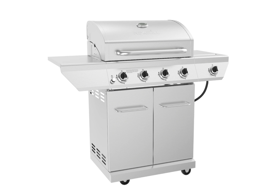 4-Burner Gas Grill with Side Burner