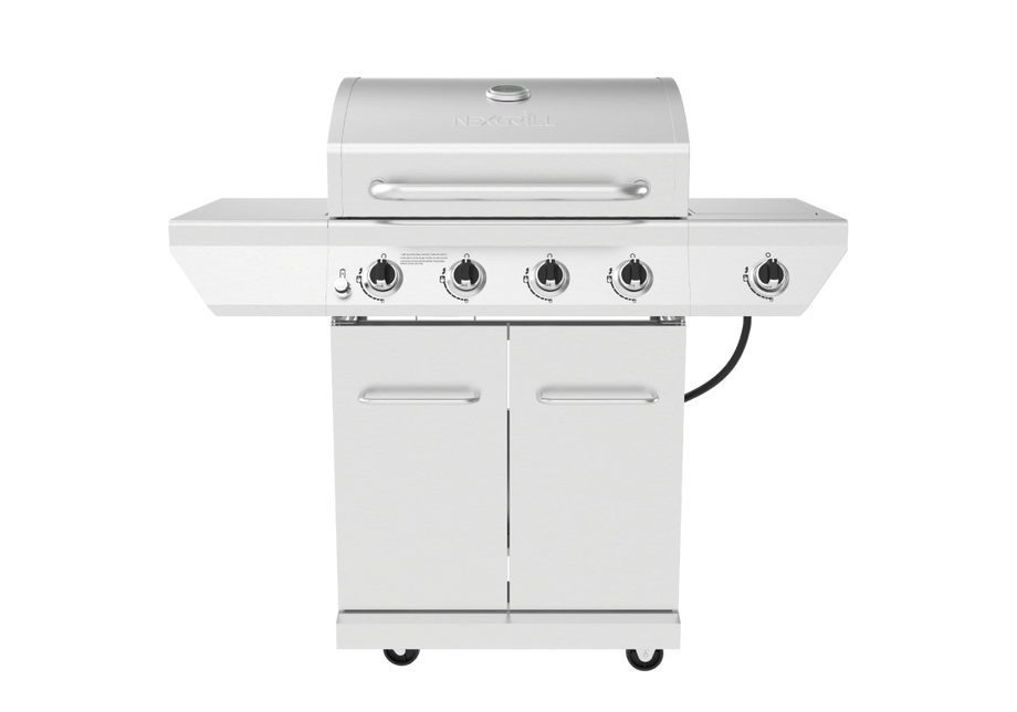 4-Burner Gas Grill with Side Burner