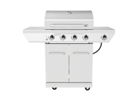 4-Burner Gas Grill with Side Burner