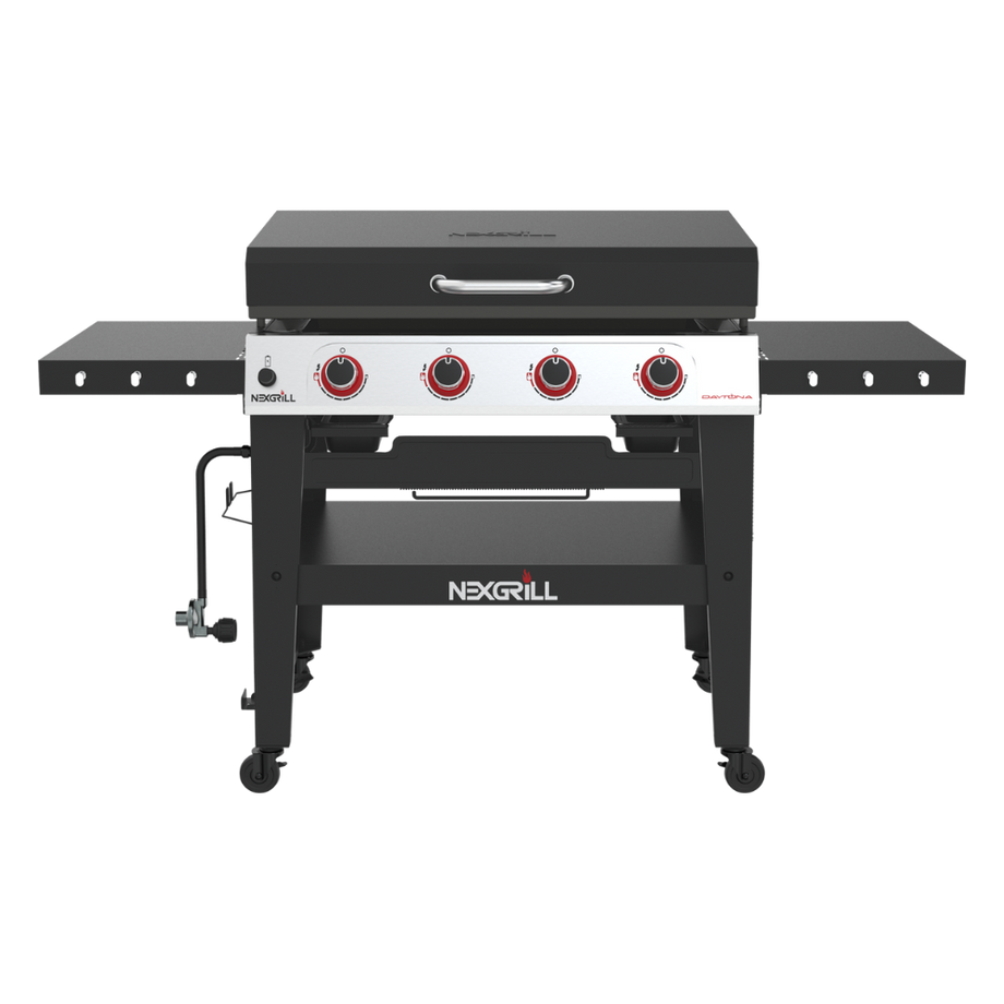 Black Nexgrill Daytona™ 4-Burner Flat Top Griddle Gril