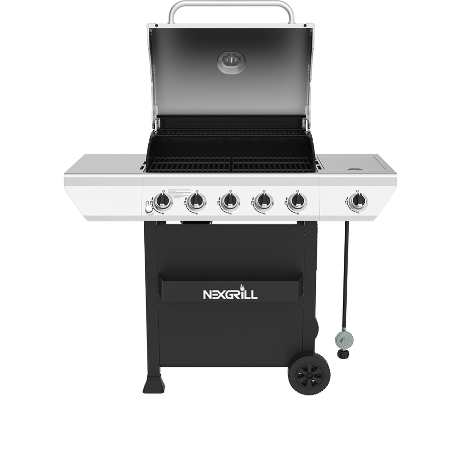 5-Burner Grill with Stainless Steel Side Burner