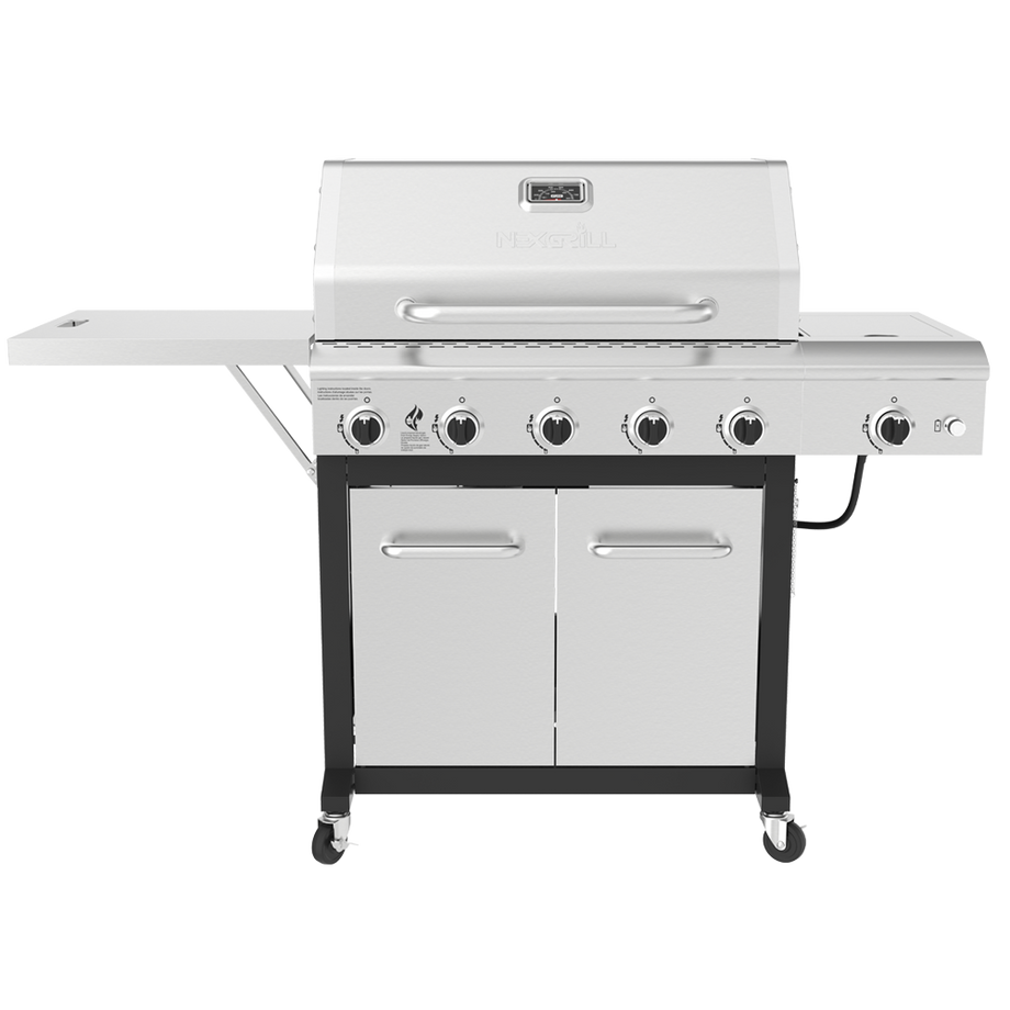 5-Burner Gas Grill w/ Side Burner and Foldable Side Shelf