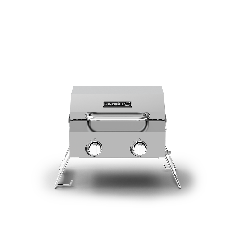 2-Burner Table Top Portable Propane Gas Grill